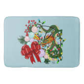 Tapis De Bain Couronne de Noël du dragon chinois (Devant)