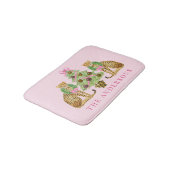 Tapis De Bain Couronne de Noël Léopard (Angle)