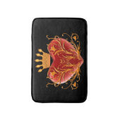 Tapis De Bain Couronne Filigree Bain de coeur Mat (Devant (Vertical))