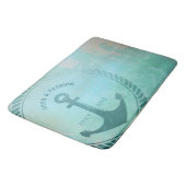 Tapis De Bain Coutume nautique de mariage de rétro Ancre (Angle)