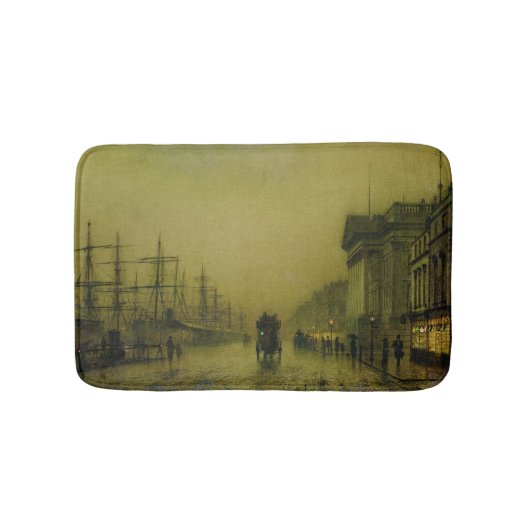 Tapis De Bain Coutumes H de docks de John Atkinson Grimshaw | (Devant)