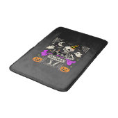 Tapis De Bain Couture de squelette d'Halloween Fantôme Citrouill (Angle)