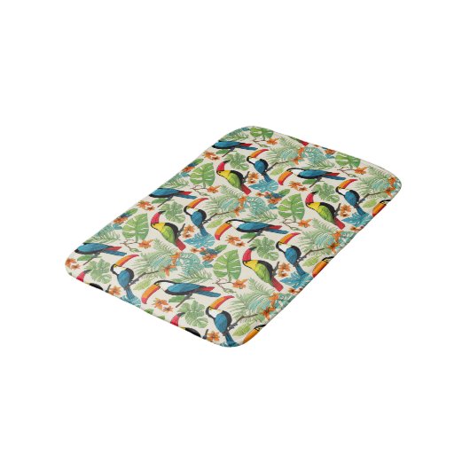 Tapis De Bain Couvert de Toucan Tropical (Angle)