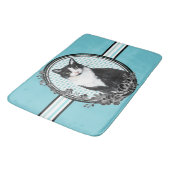 Tapis De Bain Couverture bleuâtre de salle de bains d'amoureux (Angle)