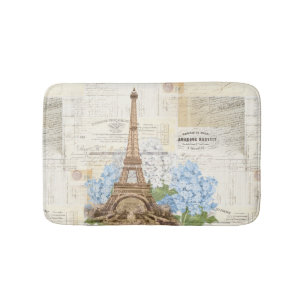 Tapis De Bain Couverture bleue de Bath d'hortensias de Tour