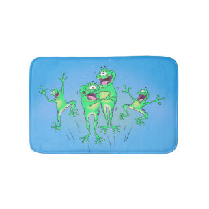 Tapis De Bain Couverture heureuse de salle de bains de