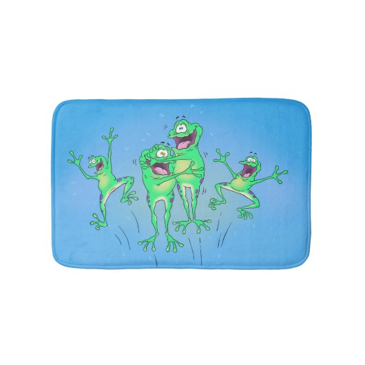 Tapis De Bain Couverture heureuse de salle de bains de (Devant)