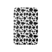 Tapis De Bain Cow Pattern Print Black White Country (Devant (Vertical))