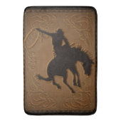 Tapis De Bain Cowboy de Leather Western Wild West Rustic (devant Vertical)