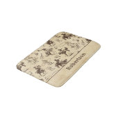 Tapis De Bain Cowboy Rodeo Chevaux Occidentaux Personnalisé (Angle)