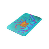 Tapis De Bain Crabe Cool balnéaire Turquoise (Angle)
