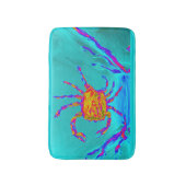 Tapis De Bain Crabe Cool balnéaire Turquoise (Devant (Vertical))