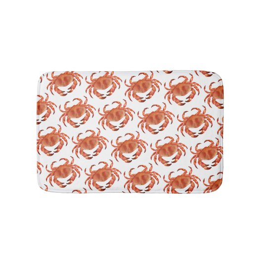 Tapis De Bain Crabe Crustacé motif (Devant)