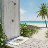 Tapis De Bain Crabe de plage aquarelle