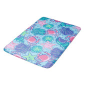 Tapis De Bain Crabe des coquillages de Preppy Beach (Angle)