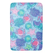 Tapis De Bain Crabe des coquillages de Preppy Beach (devant Vertical)