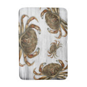 Tapis De Bain Crabe Famille Gris Arrière - plan (Devant (Vertical))