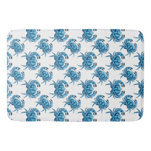 Tapis De Bain Crabes Bleus Classique Motif côtier