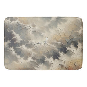 Tapis De Bain Crackle rustique Abstrait