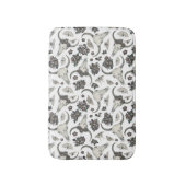 Tapis De Bain Crâne animal gothique avec fleurs Motif (Devant (Vertical))