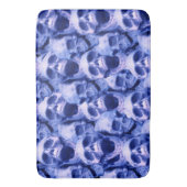 Tapis De Bain Crâne bleu foncé (devant Vertical)