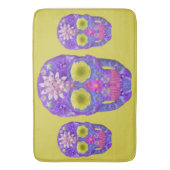Tapis De Bain Crâne de fleurs 5 (devant Vertical)