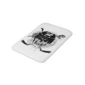 Tapis De Bain Crâne de hockey (Angle)