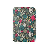 Tapis De Bain Crâne en fleurs (Devant (Vertical))