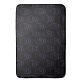 Tapis De Bain Crâne en violet et noir (devant Vertical)