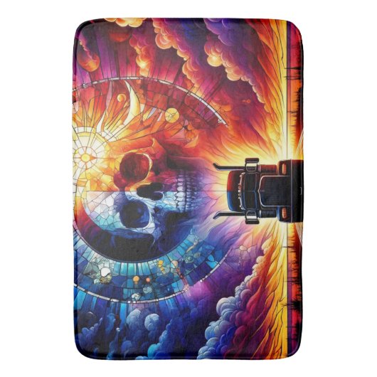 Tapis De Bain Crâne et demi (devant Vertical)