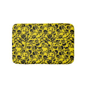Tapis De Bain Crâne et motif d'os croisés
