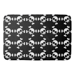 Tapis De Bain Crâne et os croisés