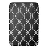 Tapis De Bain Crâne et os croisés (devant Vertical)
