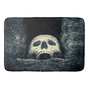 Tapis De Bain Crâne gothique d'Halloween