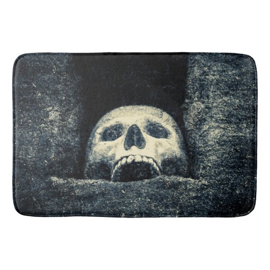 Tapis De Bain Crâne gothique d'Halloween (Devant)