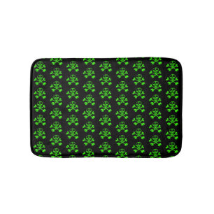 Tapis De Bain crâne vert