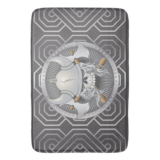 Tapis De Bain Crâne viking (devant Vertical)