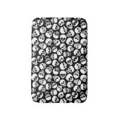 Tapis De Bain Crânes dans le motif noir d'arrière - plan (Devant (Vertical))