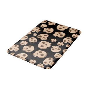 Tapis De Bain Crânes de minuit