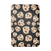 Tapis De Bain Crânes de minuit (Devant (Vertical))