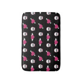Tapis De Bain Crânes et coeurs (Devant (Vertical))