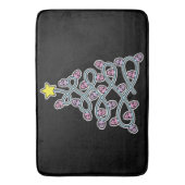 Tapis De Bain Crânes gothiques Arbre de Noël Mat de bain (devant Vertical)