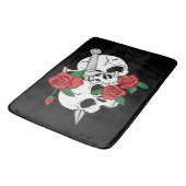 Tapis De Bain Crânes, Roses avaient Dagger (Angle)