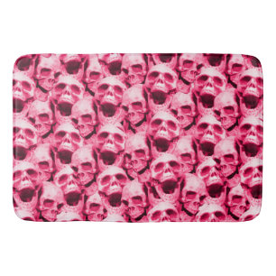 Tapis De Bain Crânes roses chaudes