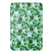 Tapis De Bain Crânes verts (devant Vertical)
