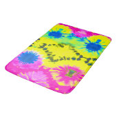 TAPIS DE BAIN CRAVATE-DYE DE CONCEPTION MODERNE ABSTRAITE (Angle)