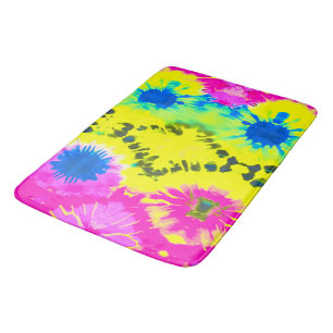 TAPIS DE BAIN CRAVATE-DYE DE CONCEPTION MODERNE ABSTRAITE