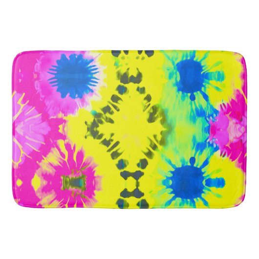 TAPIS DE BAIN CRAVATE-DYE DE CONCEPTION MODERNE ABSTRAITE (Devant)