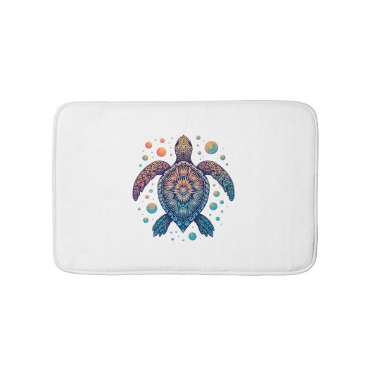 Tapis De Bain Cravate Hawaiian Sea Turtle-Dye Hawaii Vacances Pl (Devant)