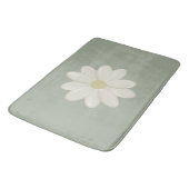Tapis De Bain Cream Daisy Sage Vert Grand Mat Bain (Angle)